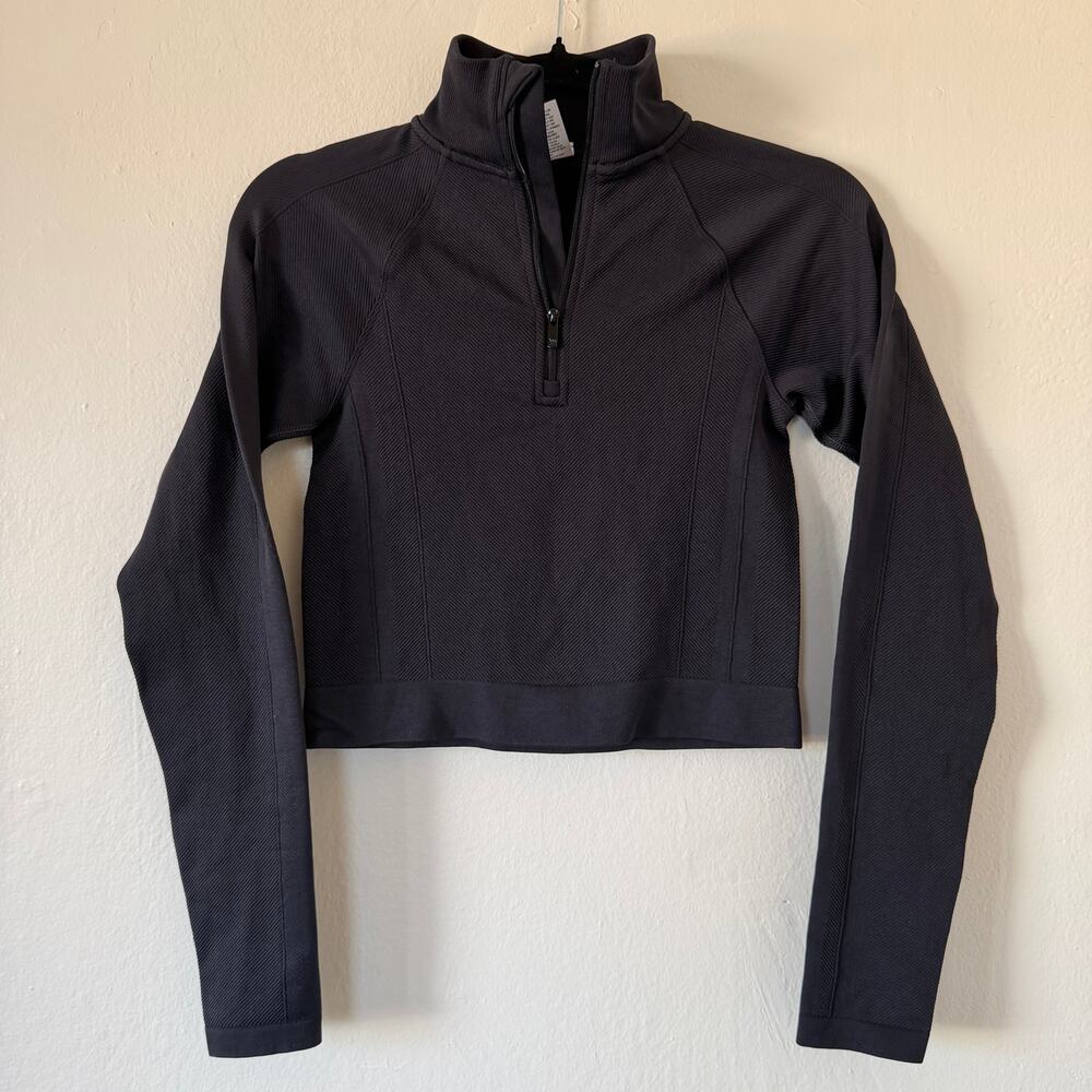 All in Motion black half zip athletic pull over